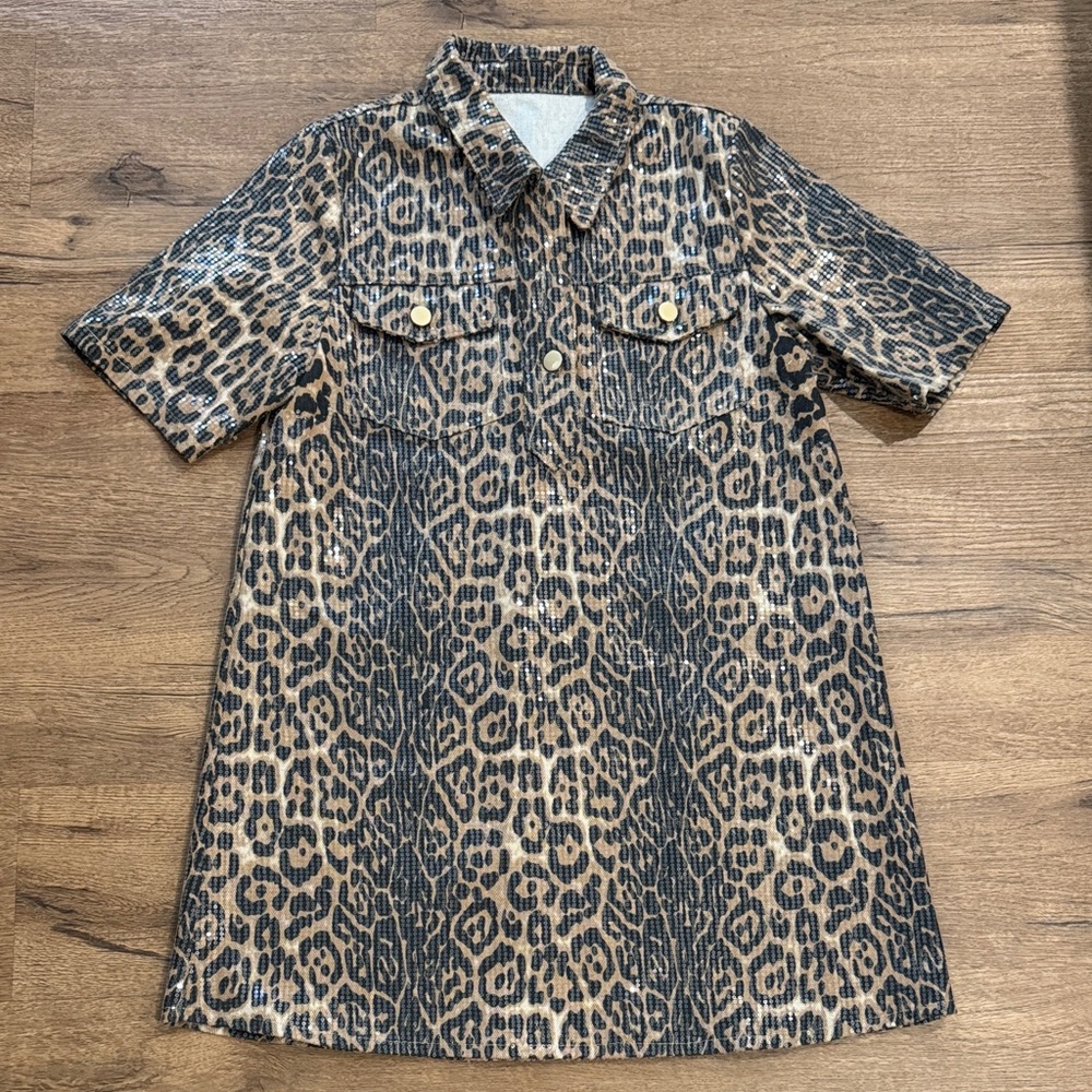 Fancy D Leopard Print Mini Dress
